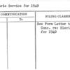 Electric Service for 1940