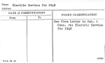 Electric Service for 1940
