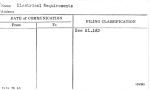 Electrical Requirements