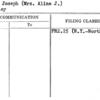 Ellis, Joseph (Mrs. Aline J.)