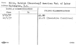 Ellis, Rudolph (Secretary) American Fed. of Labor