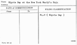 Elyria Day at the New York World's Fair