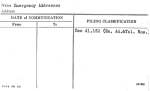 Emergency Addresses