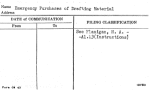 Emergency Purchases of Drafting Material
