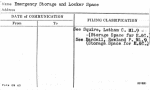 Emergency Storage and Locker Space
