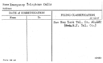 Emergency Telephone Calls