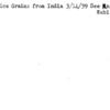 Engraved Rice Grains from India 3/14/39