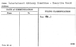 Entertainment Advisory Committee - Executive Board