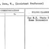 Erway, Dora, W., (Assistant Professor)