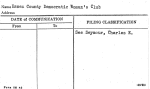 Essex County Democratic Woman's Club