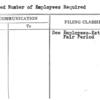Estimated Number of Employees Required