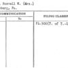 Evans, Russell W. (Mrs.)