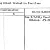 Evening School Graduation Exercises