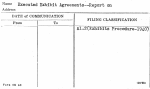 Executed Exhibit Agreements--Report on