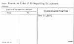 Executive Order #86 Regarding Telephones