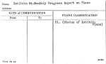 Exhibits Bi-Monthly Progress Report on Plans
