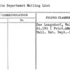 Exhibits Department Mailing List