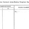 Exhibitor Contract Area-Weekly Progress Report