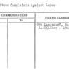 Exhibitors Complaints Against Labor
