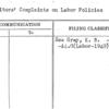 Exhibitors' Complaints on Labor Policies
