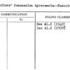 Exhibitors' Concession Agreements--Executed