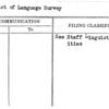 Extract of Language Survey