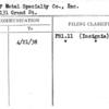F & F Metal Specialty Co., Inc.