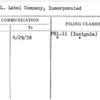 F. & L. Label Company, Incorporated