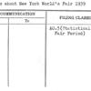 Facts about New York World's Fair 1939