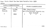 Facts About The New York World's Fair 1939