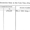 Fair Decoration Week in New York City--Plan