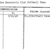 Fairview Democratic Club Softball Team