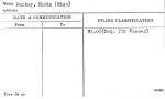 Farber, Rhoda (Miss)