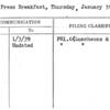 Fashion Press Breakfast, Thursday, January 5th