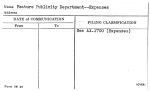 Feature Publicity Department--Expenses