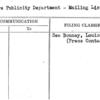 Feature Publicity Department - Mailing Lists