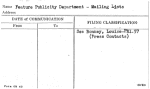 Feature Publicity Department - Mailing Lists