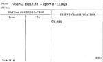 Federal Exhibits - Sports Village