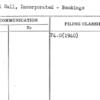 Federal Hall, Incorporated - Bookings
