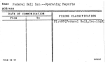 Federal Hall Inc.--Operating Reports
