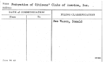 Federation of Citizens' Clubs of America, Inc.