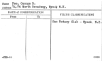 Fee, George B.