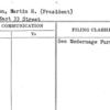 Feinman, Martin H. (President)