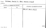 Feldman, Daniel D. (Mrs. Nellie Jones)