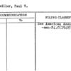 Fertmiller, Paul V.