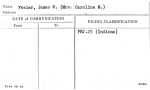 Fesler, James W. (Mrs. Caroline M.)