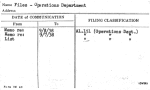 Files - Operations Department