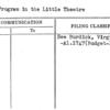 Film Program in the Little Theatre