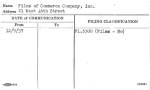 Films of Commerce Company, Inc.