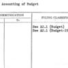 Final Accounting of Budget